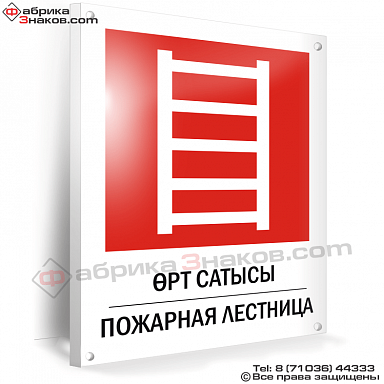 Знак пожарной безопасности Пожарная лестница
